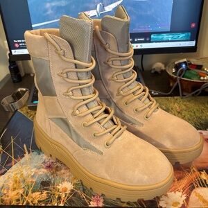 adidas gazelle silver green womens adidas Yeezy NSLTD Boot Khaki main image 0